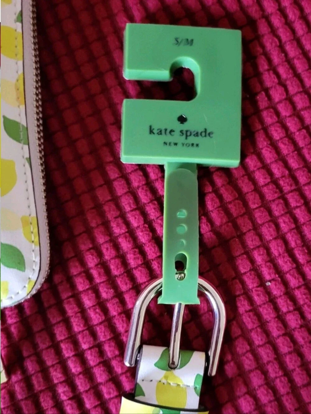 kate spade Lemon Print Belt Bag in White, Yellow & Green. Fanny Pack.